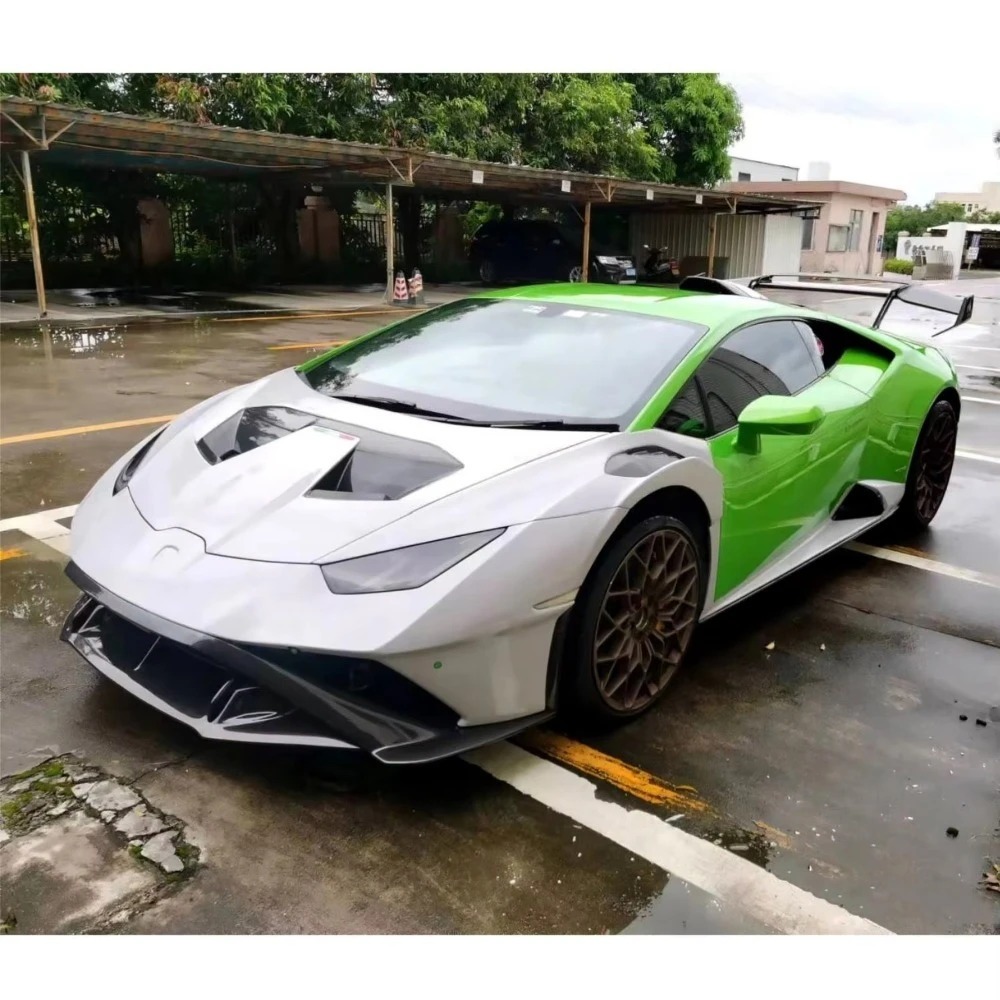 High Quality Fast Delivery Whole Sale Price Dry Carbon Fiber STO Front Bumper Body Kits for Huracan LP580 LP610